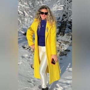 Yellow Women's Coat new